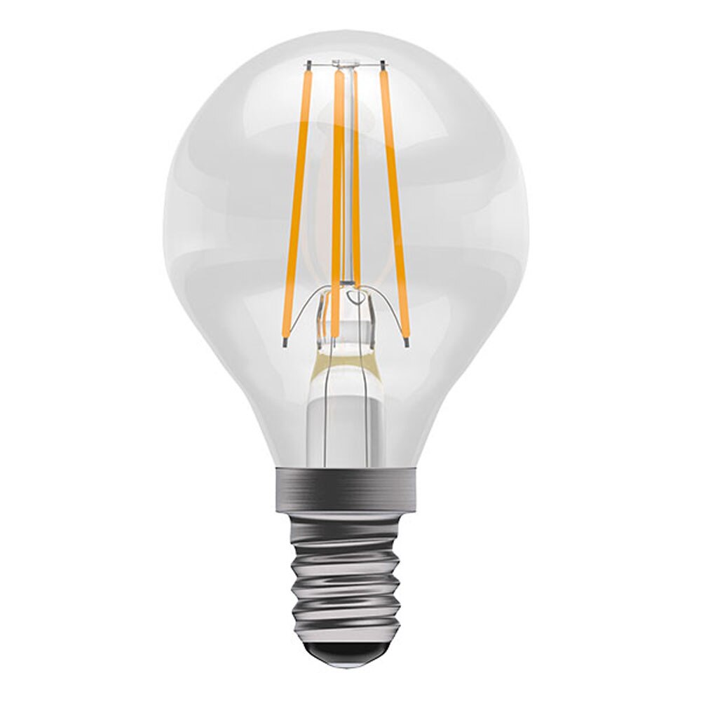 LED Filament Round 4W (40W) Clear SES 4000K Dimmable