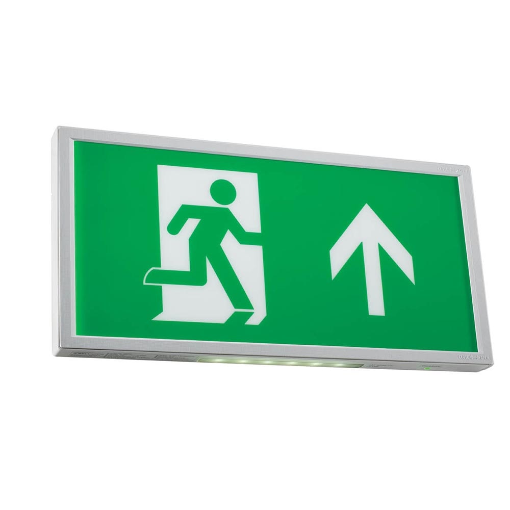 3W Spectrum LED Emergency Slim Exit Sign 6500K Including Up Legend