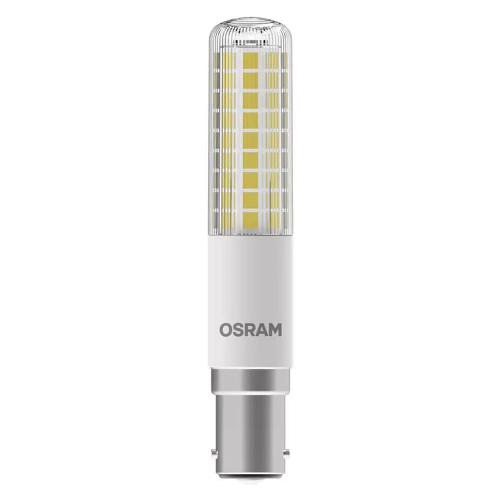LED Tubular Lamp 9W 75W eqv. SBC 2700K Clear 18 X 100mm Dimmable