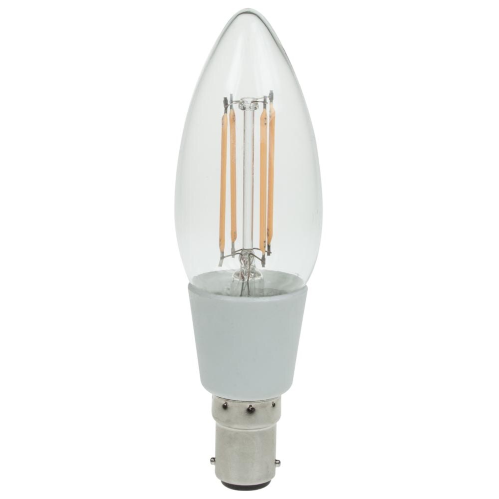 LED Candle Clear 3W SBC 2700K 340lm Dimmable