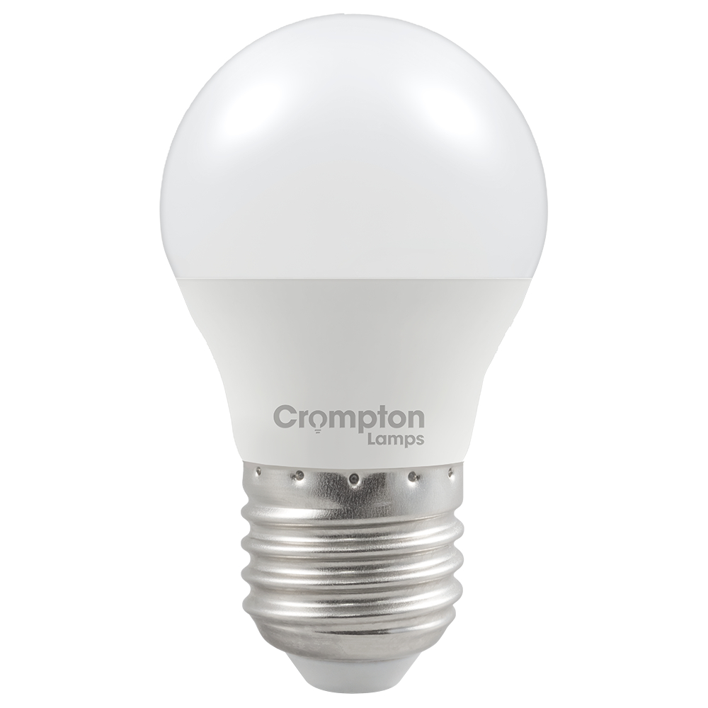 LED Thermal Plastic Golf Ball 4.2W (40W eq.) E27 Opal 2700K Crompton